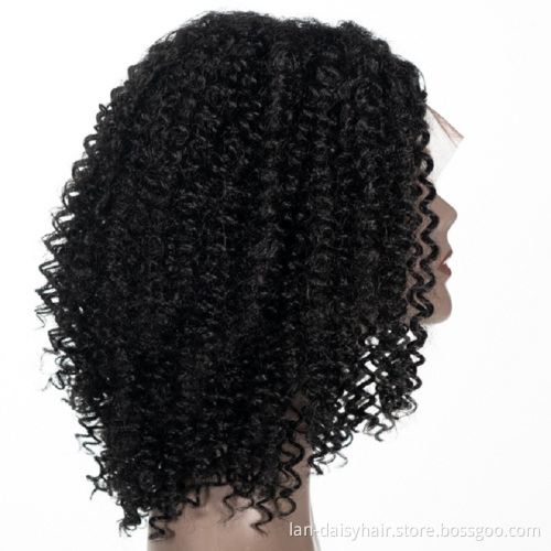 Wholesale Cheap Price Unprocessed  Hair Full Lace Human Hair Wigs Kinky Curly Lace Front Wig